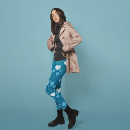 ドードルブルーハート レギンス