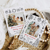 ドードルホリデーカード写真クリスマスカー予測できなド シーズンカード