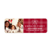 ドードルボウ写真レッドプリド差出人住所ラベル ラベル (正面)