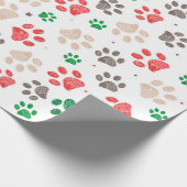 ドードルポーがクリスマスをプリント  ラッピングペーパー (角)