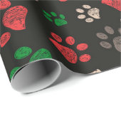 ドードルポーがクリスマスをプリント  ラッピングペーパー (ロールコーナー)