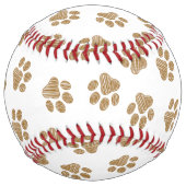 ドードルポーズ、ドッグポーズ、オレンジ色の金ゴールドポーズ ソフトボール (正面)