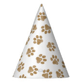 ドードルポーズ、ドッグポーズ、オレンジ色の金ゴールドポーズ パーティーハット (左)