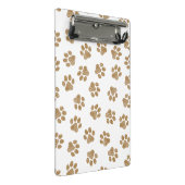 ドードルポーズ、ドッグポーズ、オレンジ色の金ゴールドポーズ ミニクリップボード (アングル)