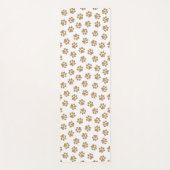 ドードルポーズ、ドッグポーズ、オレンジ色の金ゴールドポーズ ヨガマット (正面)