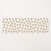 ドードルポーズ、ドッグポーズ、オレンジ色の金ゴールドポーズ ヨガマット (正面(横))