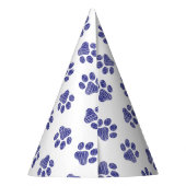 ドードルポーズ、ドッグポーズ、ネイビーブルーポーズ パーティーハット (裏面)