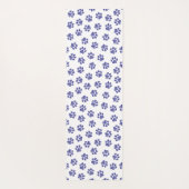 ドードルポーズ、ドッグポーズ、ネイビーブルーポーズ ヨガマット (裏面)