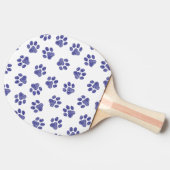 ドードルポーズ、ドッグポーズ、ネイビーブルーポーズ 卓球ラケット (横)