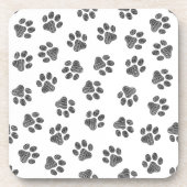 ドードルポーズ、ドッグポーズ、ブラックポーズ コースター (正面)