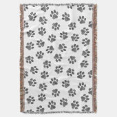 ドードルポーズ、ドッグポーズ、ブラックポーズ スローブランケット (正面縦)