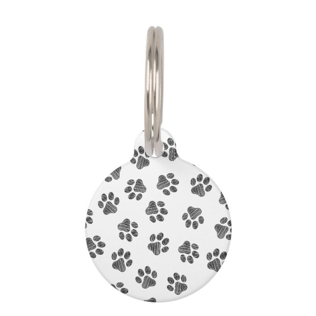 ドードルポーズ、ドッグポーズ、ブラックポーズ ペット　ネームタグ (正面)