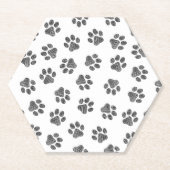 ドードルポーズ、ドッグポーズ、ブラックポーズ ペーパーコースター (正面)