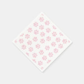 ドードルポーズ、ドッグポーズ、ベビーピンクポーズ スタンダードカクテルナプキン (角)