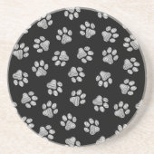 ドードルポーズ、ドッグポーズ、白いポーズ コースター (正面)