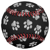 ドードルポーズ、ドッグポーズ、白いポーズ ソフトボール (裏面)