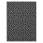 ドードルポーズ、ドッグポーズ、白いポーズ テーブルクロス (正面)