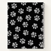 ドードルポーズ、ドッグポーズ、白いポーズ ノートブック (裏面)