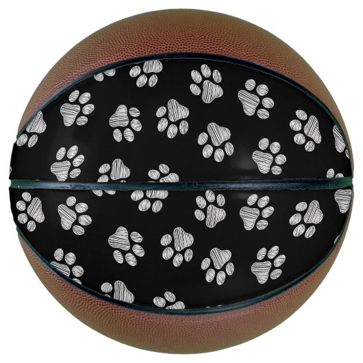 ドードルポーズ、ドッグポーズ、白いポーズ バスケットボール (正面)