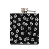 ドードルポーズ、ドッグポーズ、白いポーズ フラスク (裏面)