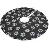 ドードルポーズ、ドッグポーズ、白いポーズ ブラッシュドポリエステルツリースカート (アングル)