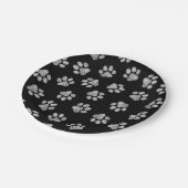 ドードルポーズ、ドッグポーズ、白いポーズ ペーパープレート (アングル)