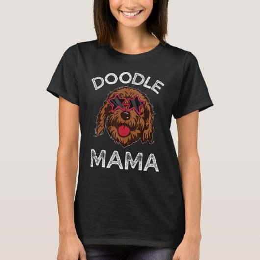 ドードルママラブラドール犬のための母の日 Tシャツ (正面)