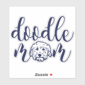 ドードルママ – doodle dog mom gift シール