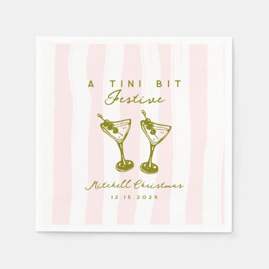 ドードルマルティーニフェスティバルファンキークリスマスパーティー スタンダードカクテルナプキン (正面)