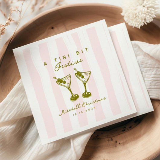 ドードルマルティーニフェスティバルファンキークリスマスパーティー スタンダードカクテルナプキン