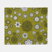 ドードルマンデラスオングリーンカーテン フリースブランケット (正面(横))