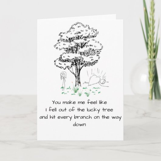 ドードルミニマルアートヴァレンティーンズデイカード サンキューカード (正面)