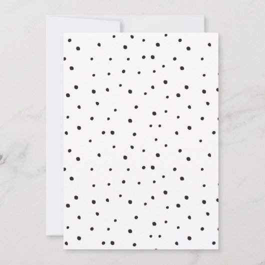 ドードルミニマル50thディスコボール誕生日 招待状 (裏面)