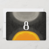 ドードルムーンアートアドベンチャー誕生日任意の年齢 招待状 (裏面)