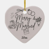 ドードルメリーと結婚した セラミックオーナメント (正面)