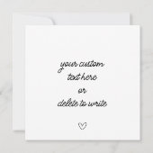 ドードルモダンバルーンハッピーバースデーカード 招待状 (裏面)