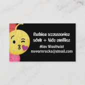 ドードルヤーン絵文字編み物クロシェの名刺 名刺 (裏面)