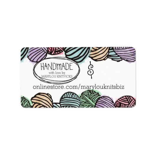 ドードルヤーン編み物クロシェhomespun価格ラベル ラベル (正面)