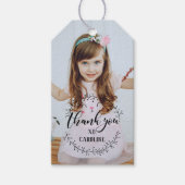 ドードルリース写真ありがとうメッセージカード ギフトタグ (正面)