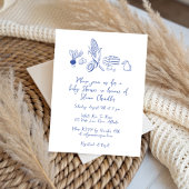 ドードルローカルで栽培されたファーマーズマーケットベビーシャワー 招待状