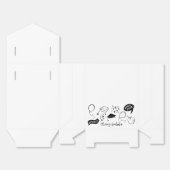 ドードル予測できな卒業パーティーホワイト フェイバーボックス (見開き)