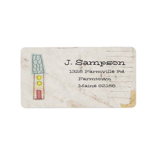 ドードル住所 シール (正面)