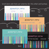 ドードル先生ペンズターターホワイトビジネスカード 名刺