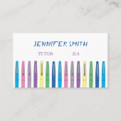 ドードル先生ペンズターターホワイトビジネスカード 名刺 (正面)