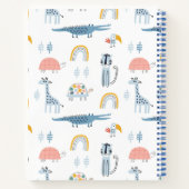 ドードル動物のおもしろいパターン ノートブック (裏面)