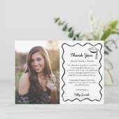 ドードル卒業サンキューカード3枚の写真波形 サンキューカード (スタンド正面)