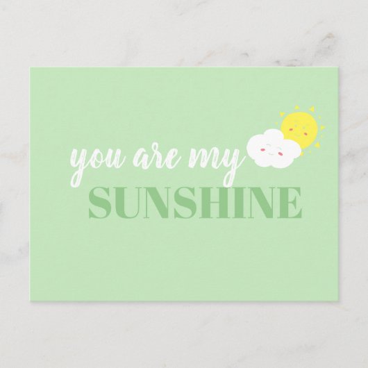 ドードル君は私のサンシャイングリーン葉書だ ポストカード (正面)