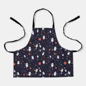 ドードル宇宙飛行士パターン エプロン (正面)