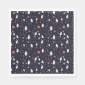 ドードル宇宙飛行士パターン スタンダードランチョンナプキン (正面)