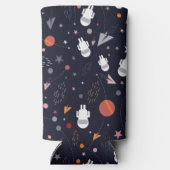 ドードル宇宙飛行士パターン スリム缶クーラー (裏面)